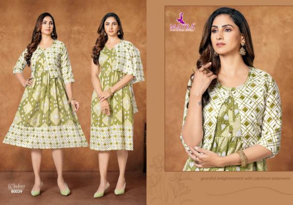 Mayra Wisdom Fancy Rayon Print  Kurti Collection